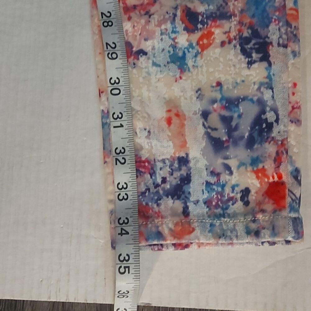 TOPSHOP Moto Leigh Skinny Velvet Floral Jean 26 Dopamine Fairycore Prints Boho - Picture 6 of 9